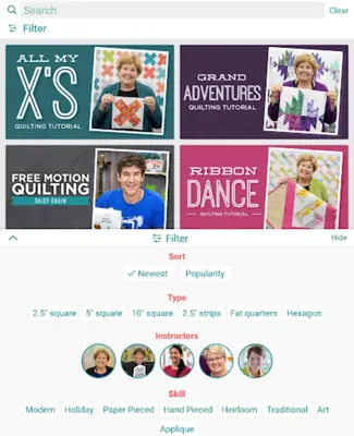 Quilting Tutorials by MSQC android App screenshot 2