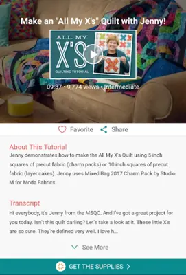 Quilting Tutorials by MSQC android App screenshot 5