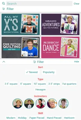 Quilting Tutorials by MSQC android App screenshot 6